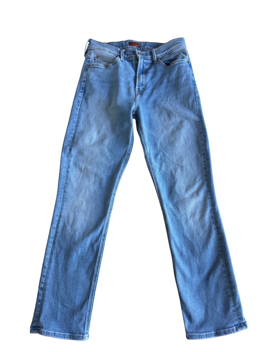 MOTHER The Mid Rise Dazzler Ankle Size 29 Light Wash | Straight Leg Casual Chic